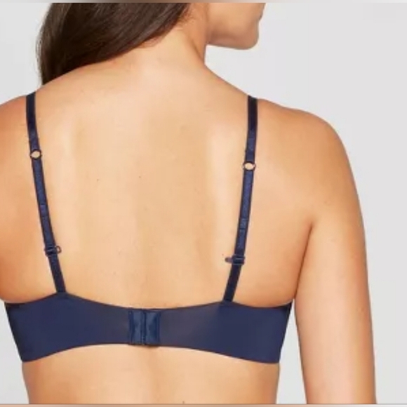 Auden Nursing Bra Women’s Lightly Lined Wirefree Blue #New - Picture 2 of 4